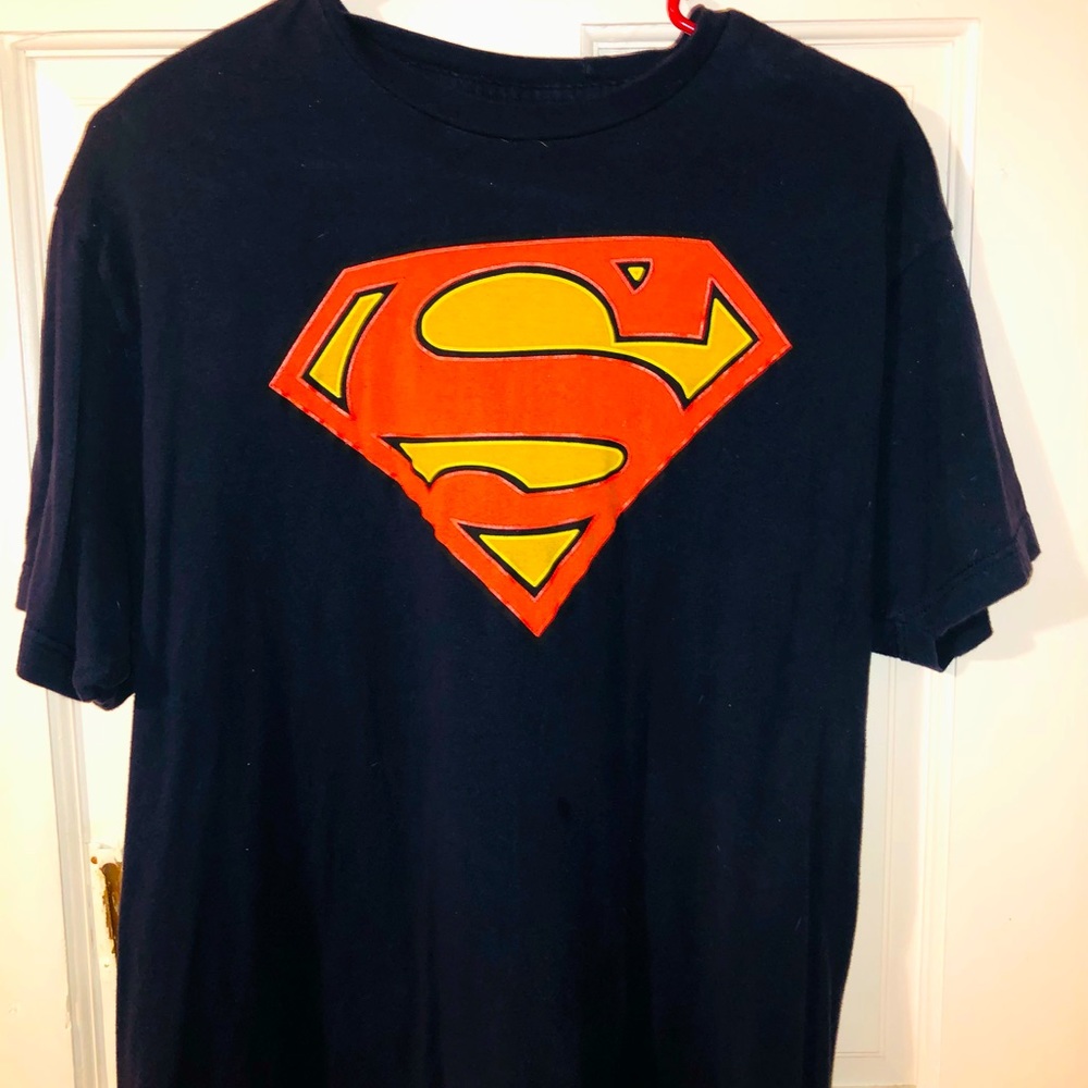 Superman Black Short sleeve T-Shirt